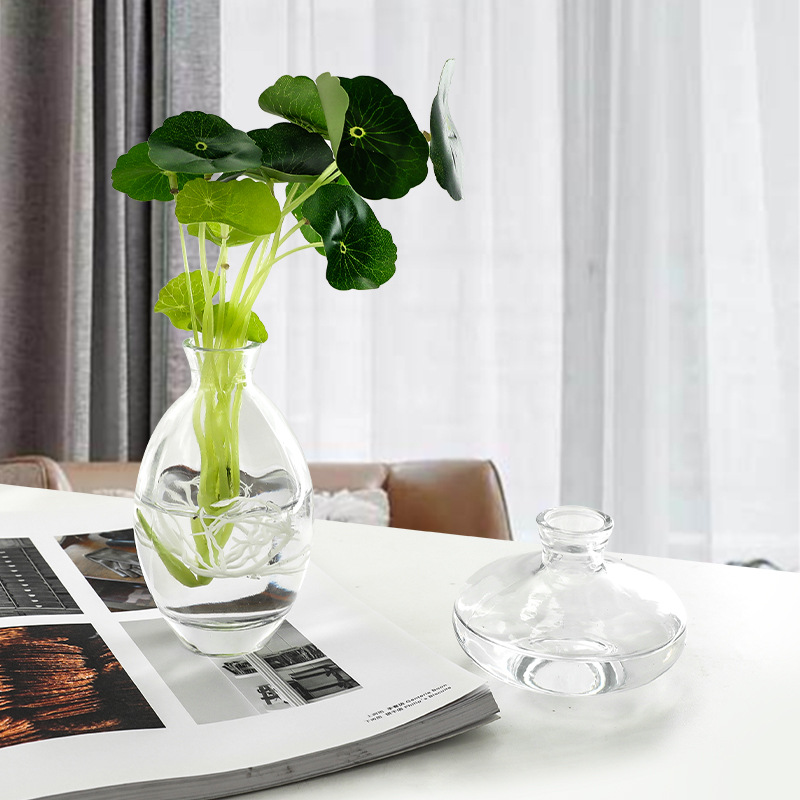 Glass Vase Small and Large Size Handmade Glass Vase Decorative Clear Vases for Decor - Image 2