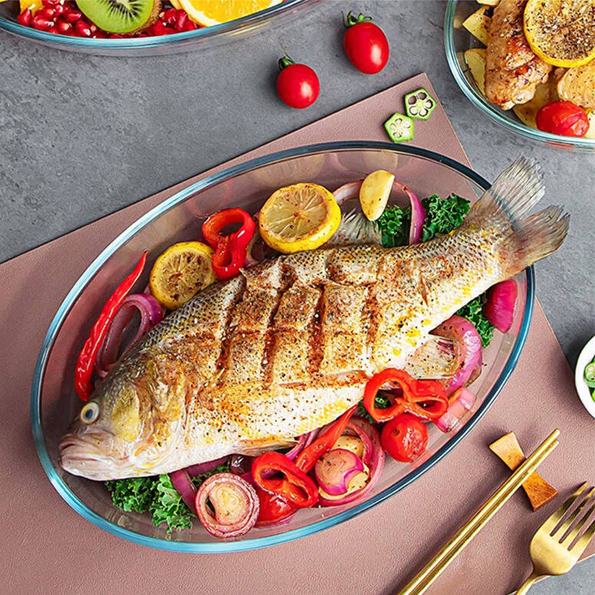 Glass Ovenware Borosilicate Glass Bakeware Baking Dishes Glass Baking Pan - Image 6