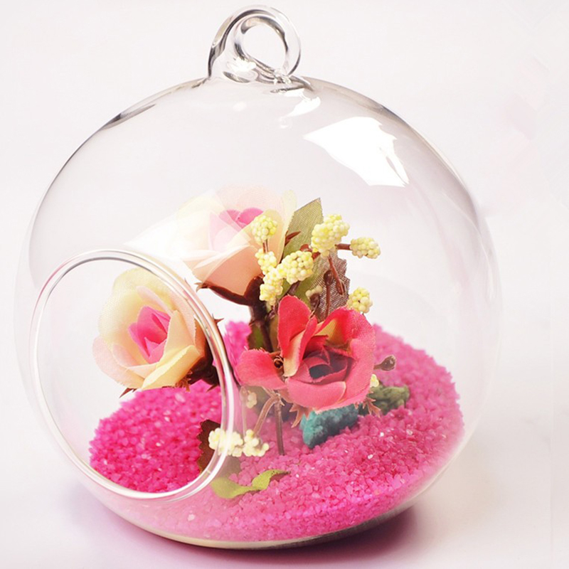 Glass Flowerpot Office Decoration Succulent Vase Container Hanging Globe Landscape Bottle - Image 5