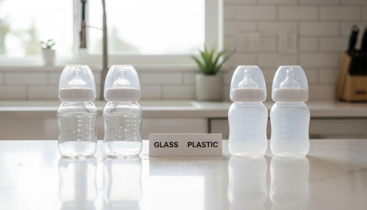 comparatif bouteilles pour bébé en verre vs plastique