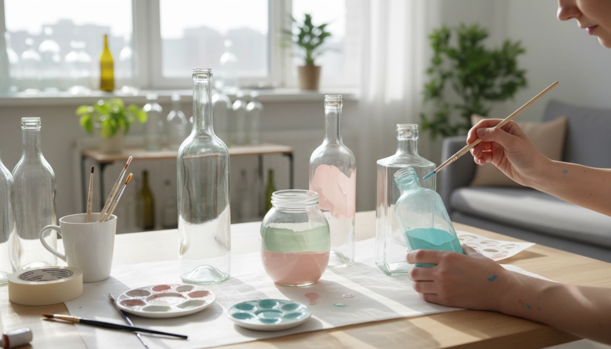 How to Paint Glass Bottles Step by Step for Lasting Results - Reihey Glass