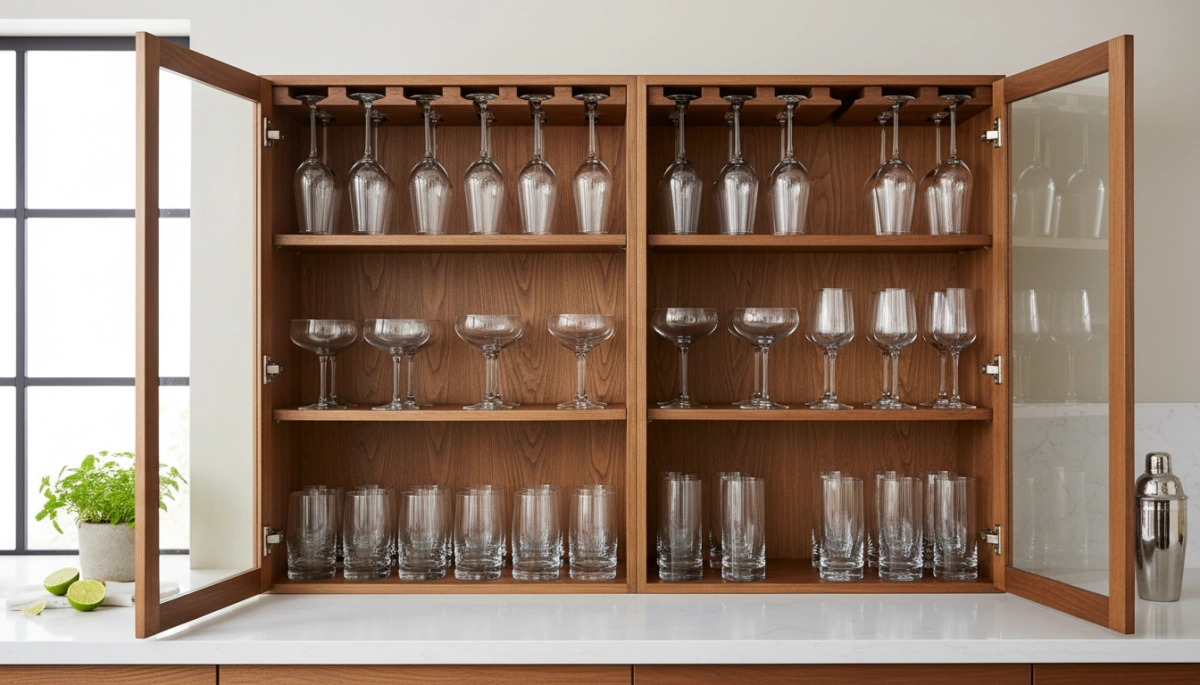how to store cocktail glasses properly