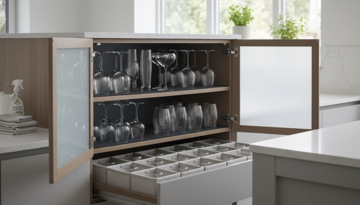 how to store cocktail glasses safely