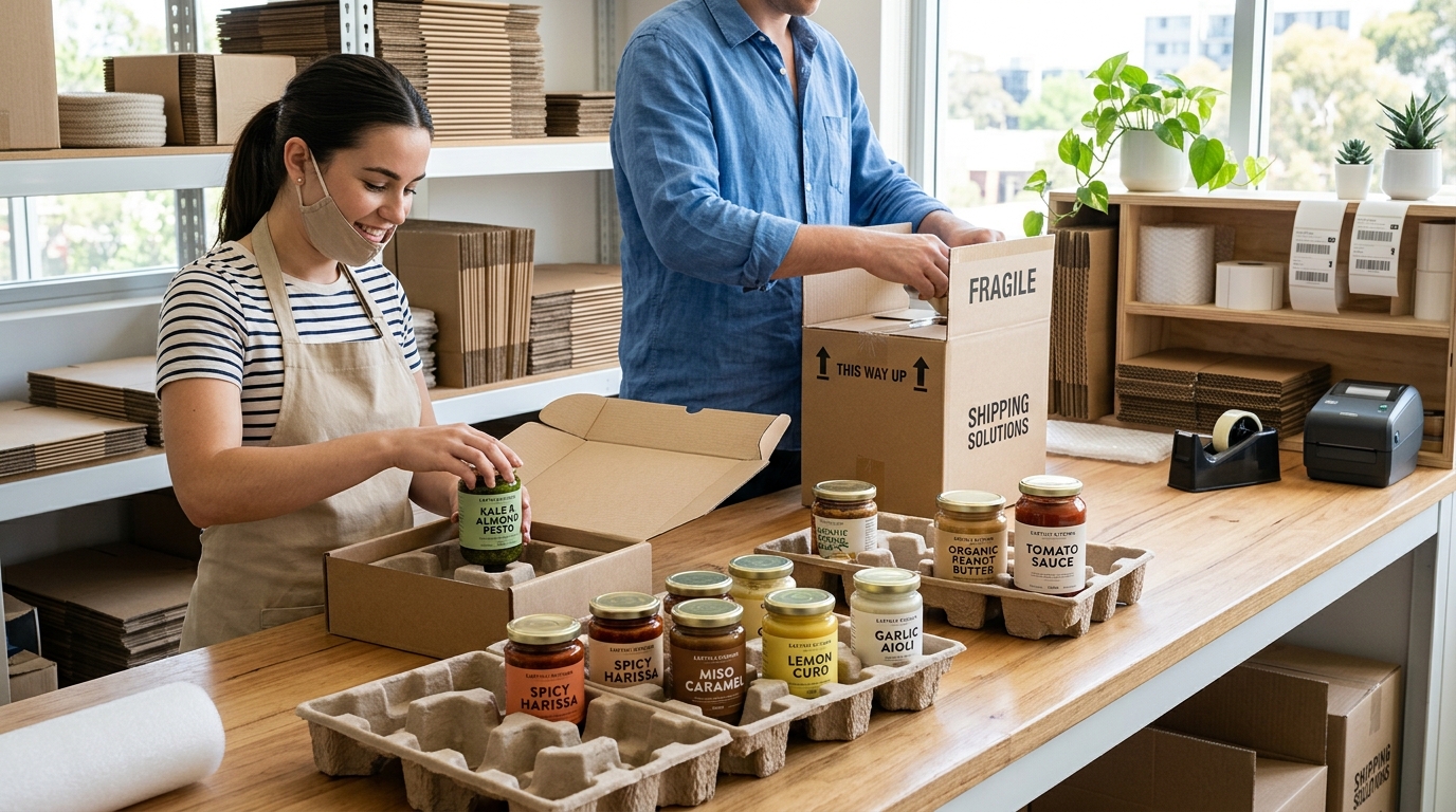 Shipping glass jar packaging solutions