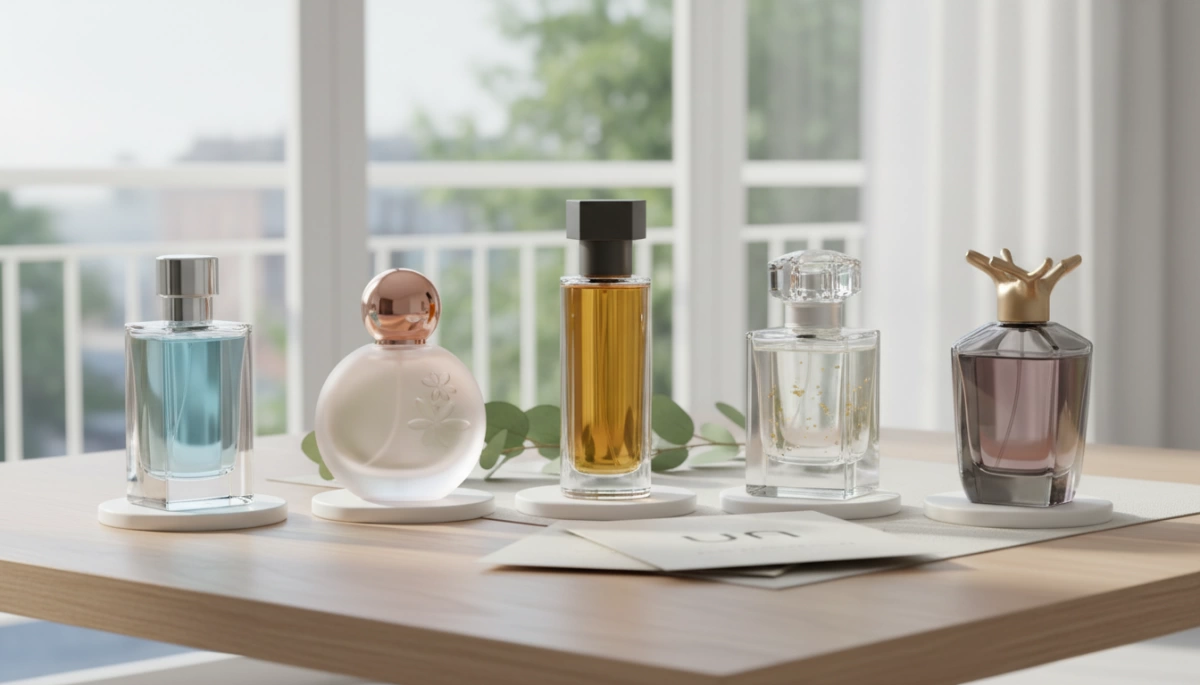 Optionen für das Design maßgefertigter Parfümflaschen