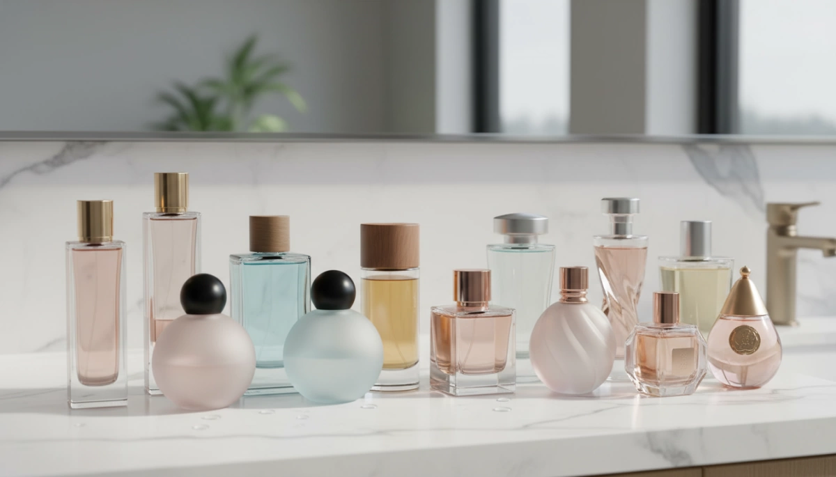 tipi di forme di bottiglie di profumo