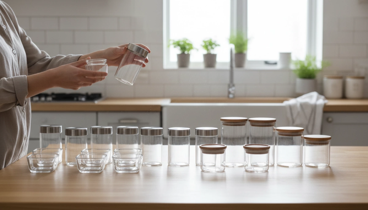 Choosing Glass Spice Jars by Size