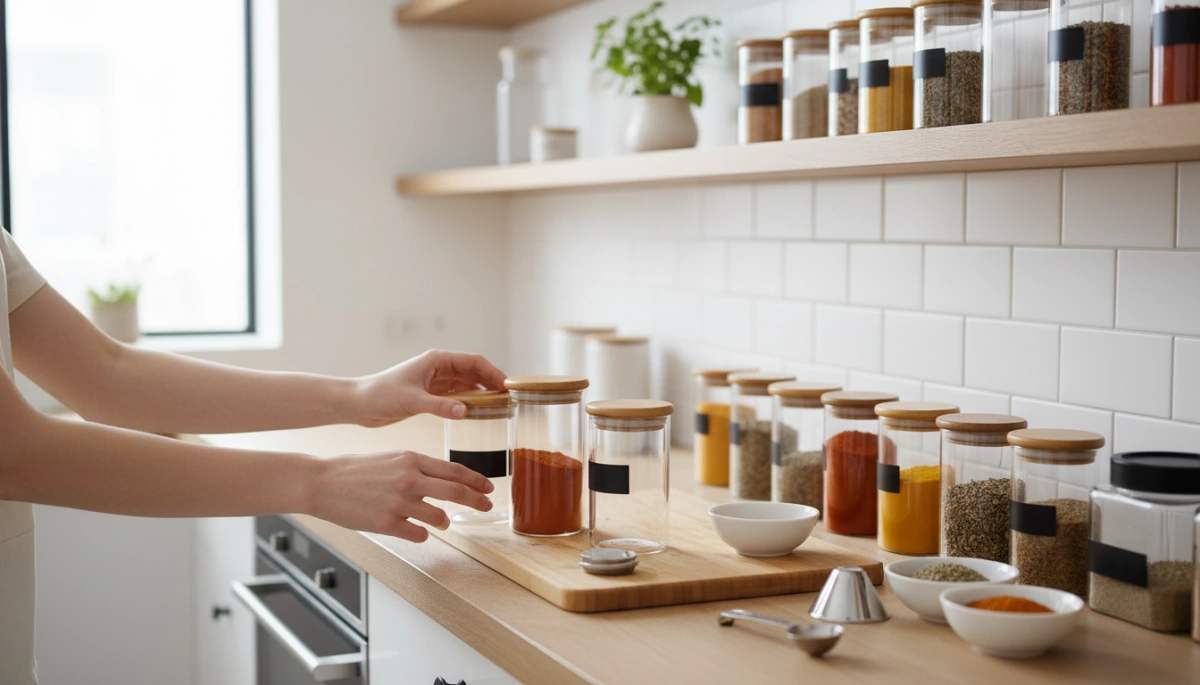 Choosing Stylish Glass Spice Jars for Organization
