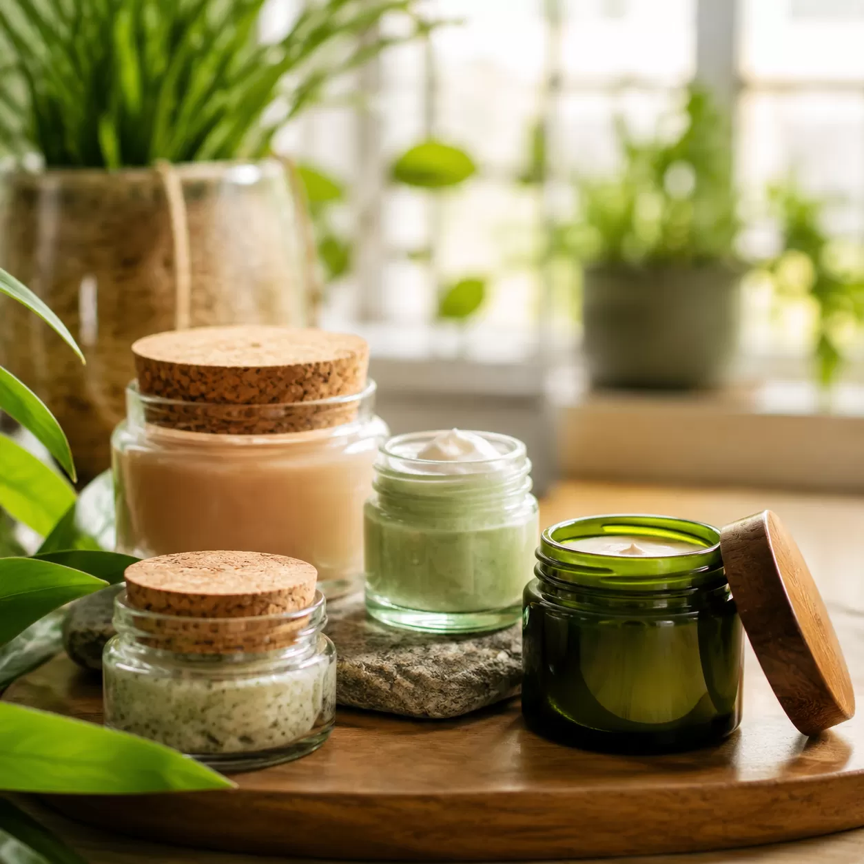 Eco-Friendly Glass Jars for Beauty Products