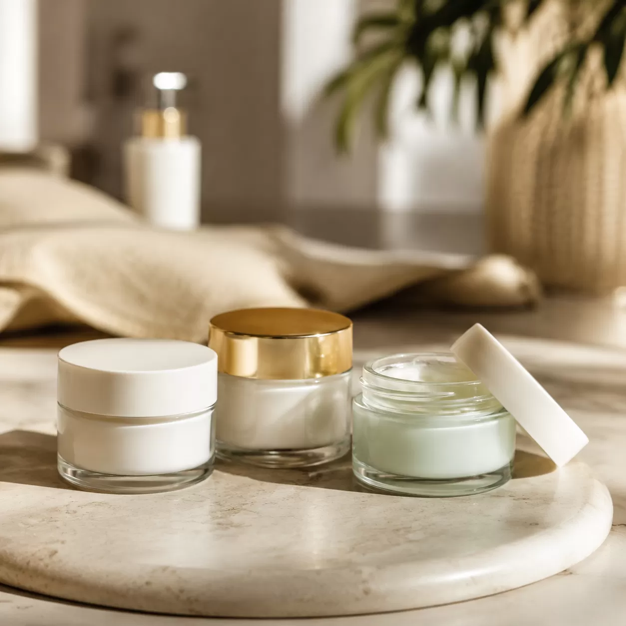 Glass Jars for Beauty Products Packaging