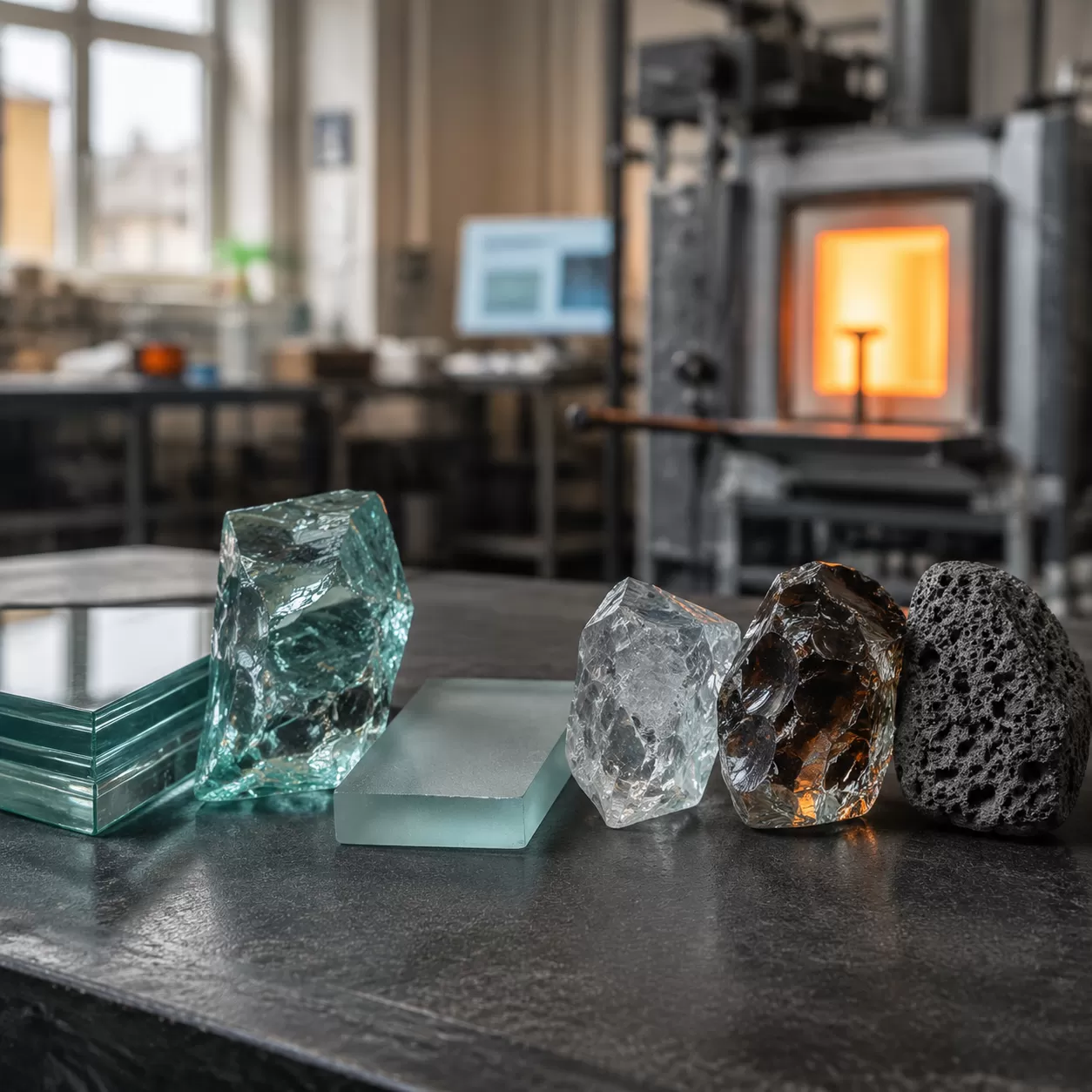 Glass Types and Melting Points Comparison