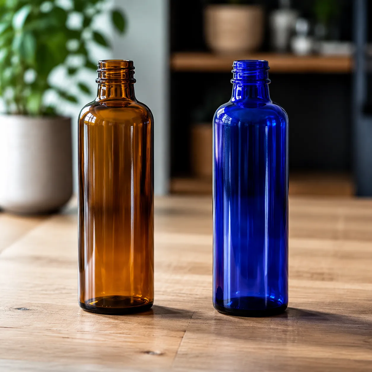 Amber vs Blue Glass Bottles Which Gives Better UV Protection