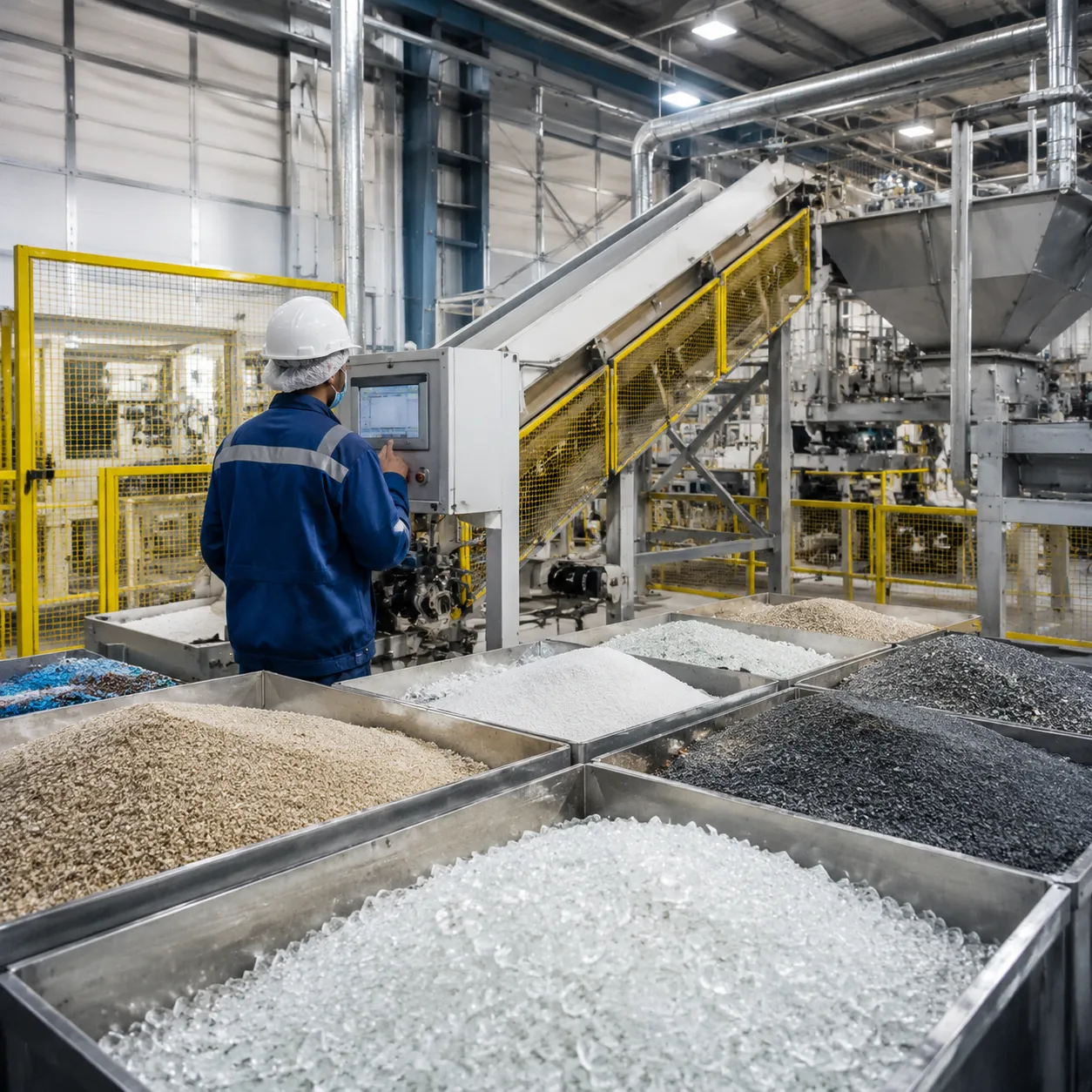Materie prime per la produzione di vetro