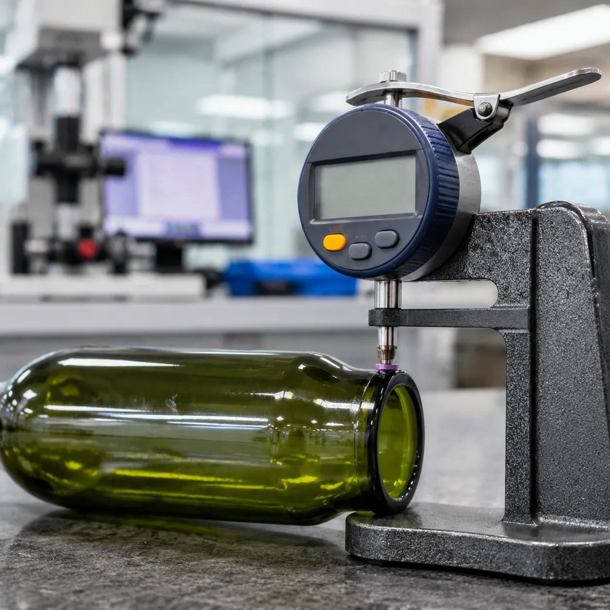 glass bottle wall thickness testing standard