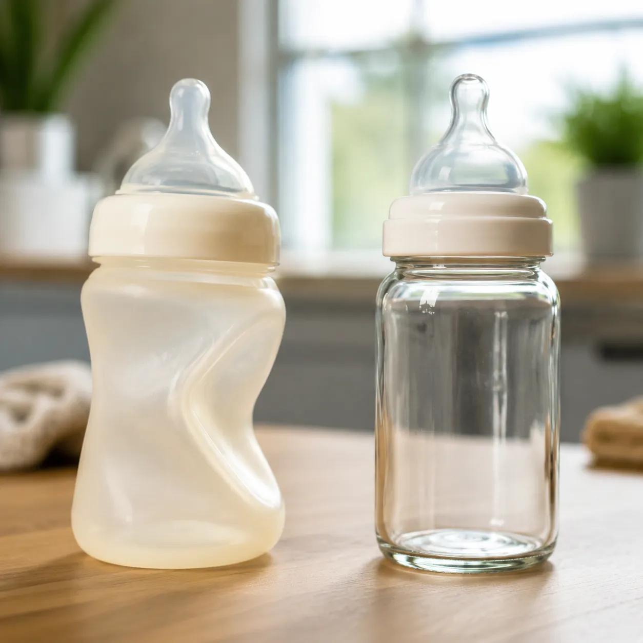 silicone vs glass baby bottles durability heat eco